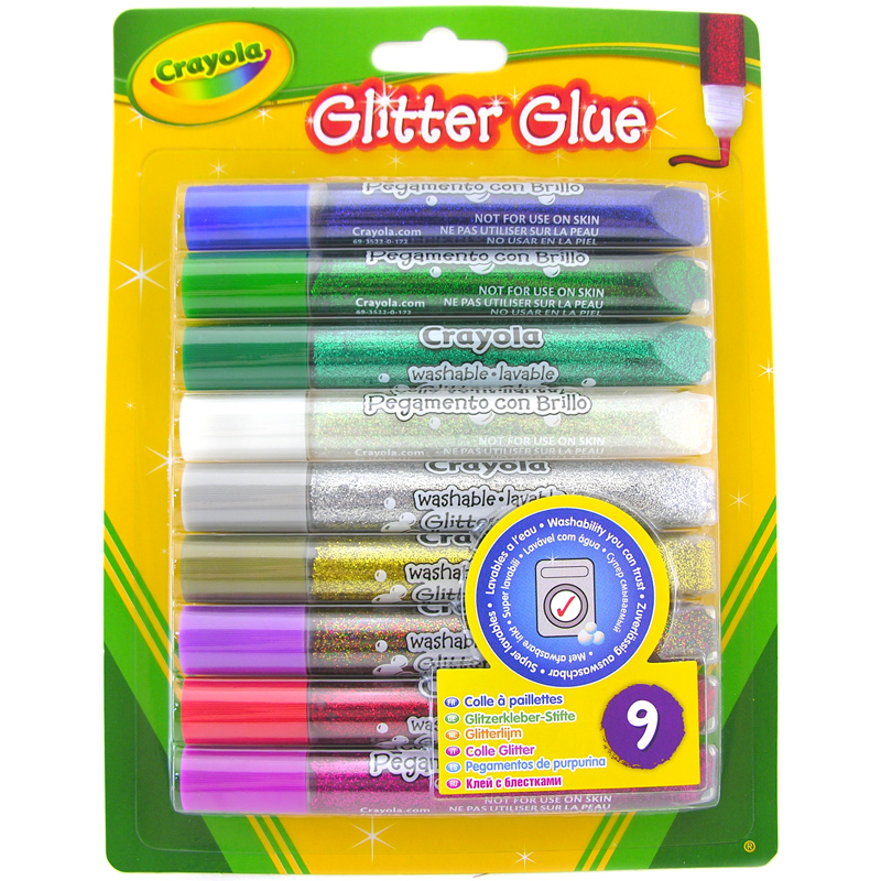 Crayola 9 Pack Glitter Glue eBay
