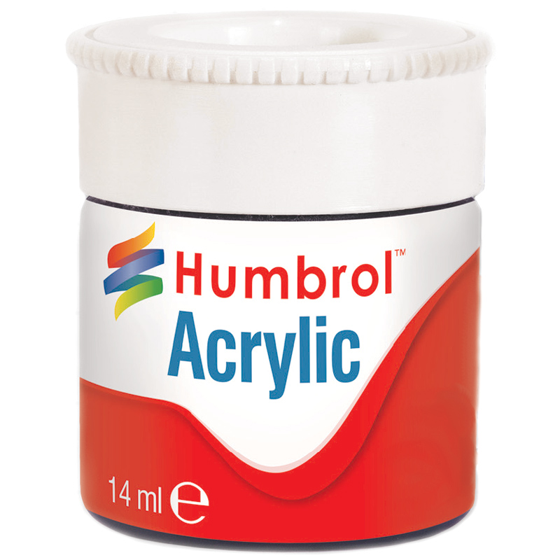 Humbrol Acrylic Metallic 14ml Paint Choice of Colour One Supplied