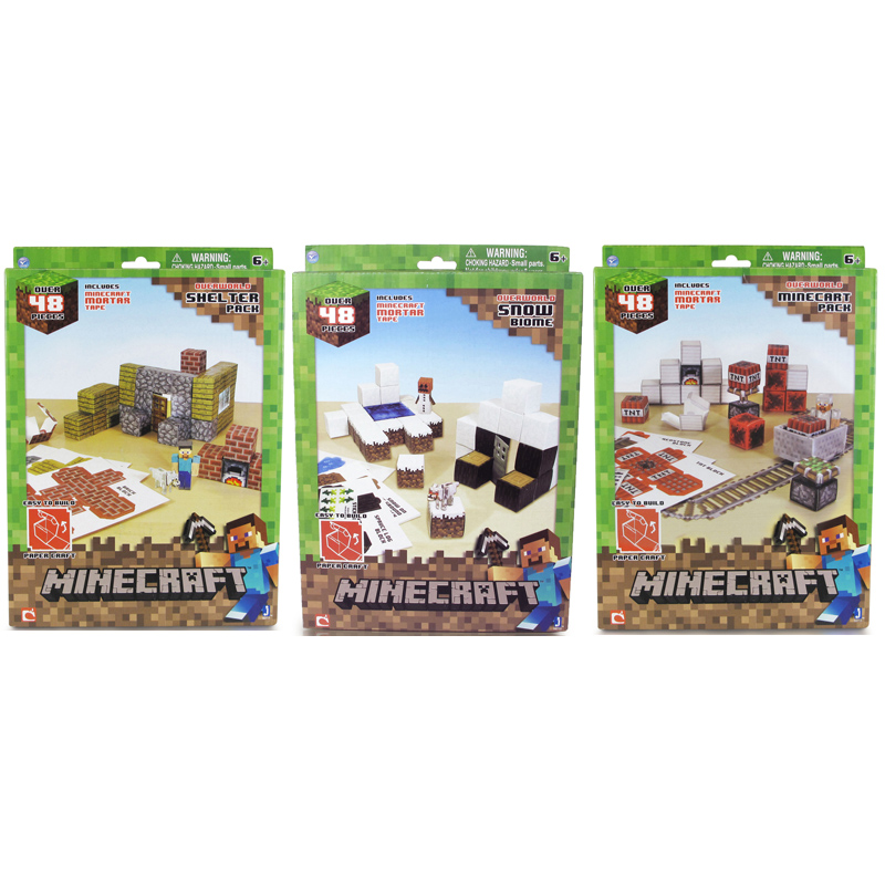 Craft 48 papercraft Piece Minecraft Paper   from WWSM Options Character  Set  set