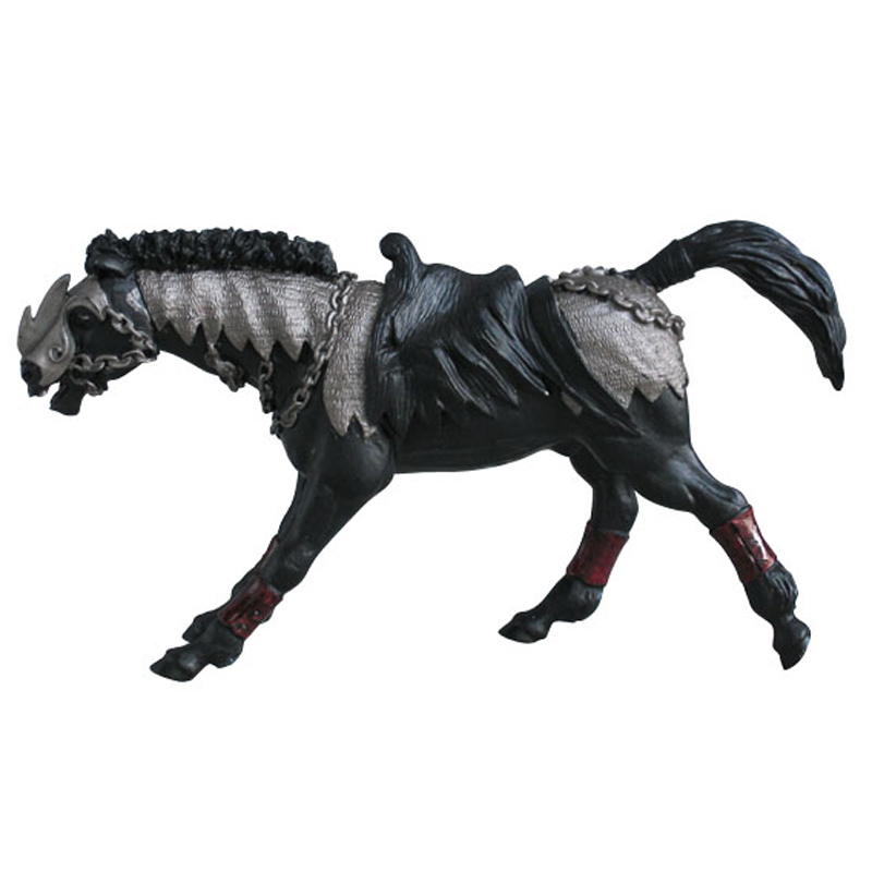 black stallion horse figurine