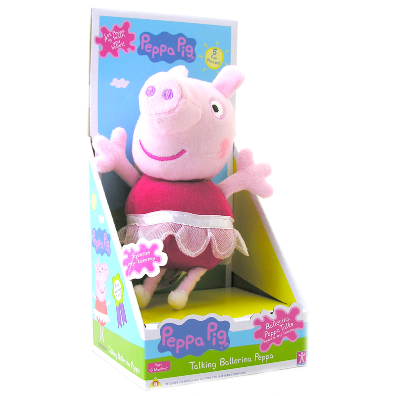 talking plush peppa pig