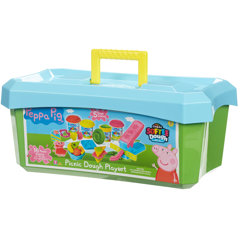 Peppa Pig CraZArt Softee Dough Picnic Playset NEW eBay