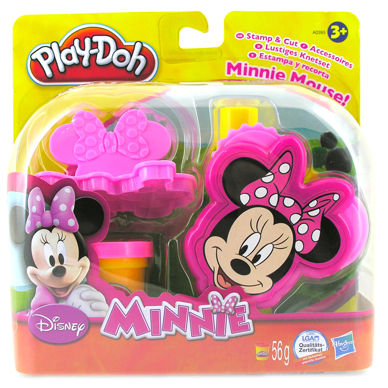 play doh stamp and cut mickey mouse