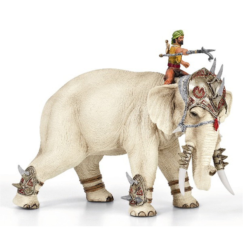 Schleich New Heroes the Mighty Fighter Elephant with Rider